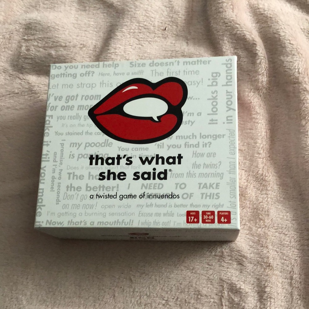 That's What She Said Game - Red and White